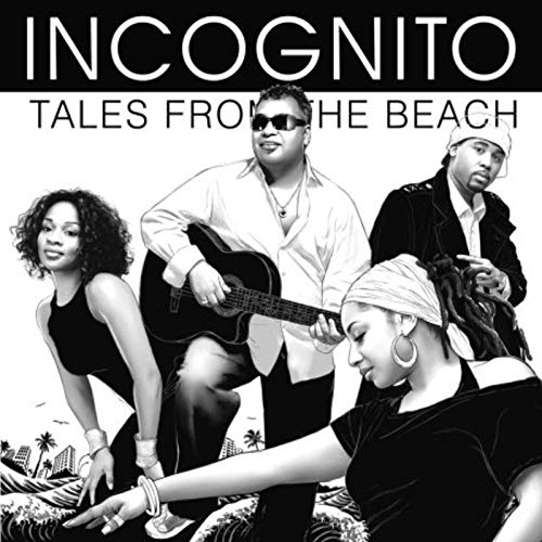 Incognito album cover featuring four people and a beach scene.