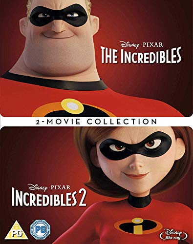 Blu-ray cover art featuring Mr. Incredible and Elastigirl from the Disney Pixar movie collection.