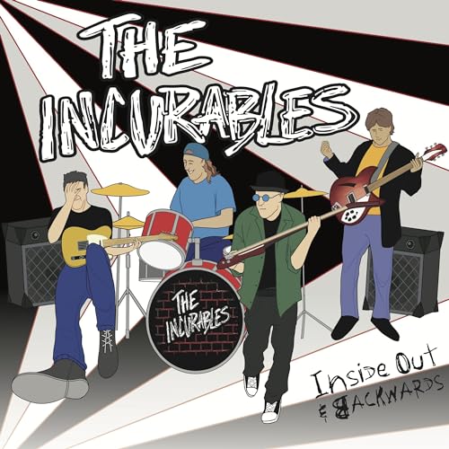 CD cover for "Incurablesthe - Inside Out & Backwards" featuring a band illustration.