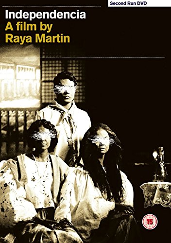 DVD cover for "Independencia" by Raya Martin, featuring a black-and-white image of three people.
