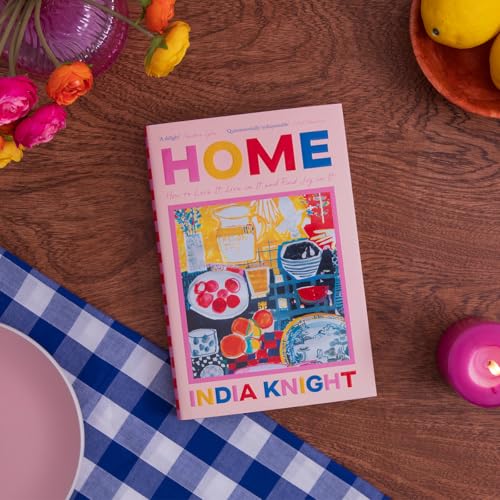 Book cover titled "HOME" with colorful illustration of kitchen items.
