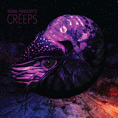 CD cover for "Creeps" by Indian Handcrafts featuring a nautilus shell.