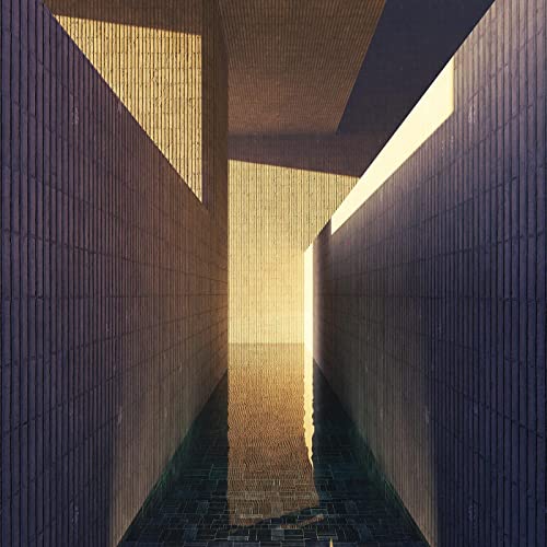 CD cover with an abstract image of a narrow, sunlit concrete corridor.