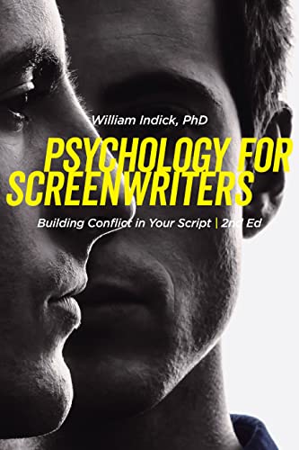 Book cover: "Psychology for Screenwriters" with a close-up of a man’s face.