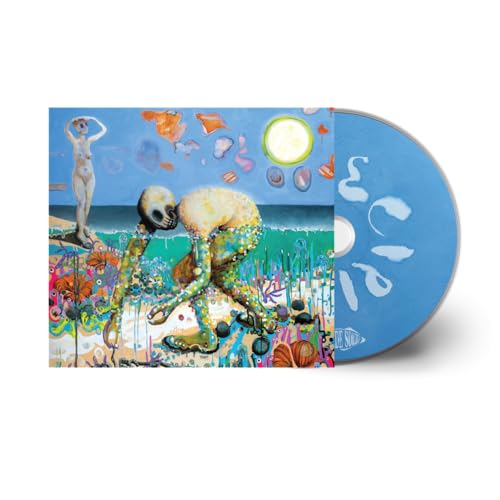 CD case and disc for Indigo De Souza’s “Precipice” album, surreal artwork.