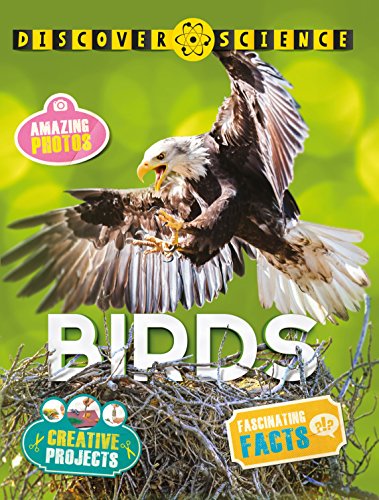 Book cover featuring a bald eagle in flight with the title "Birds".
