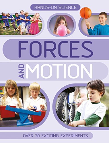 Book cover: “Forces and Motion” with children demonstrating related activities.