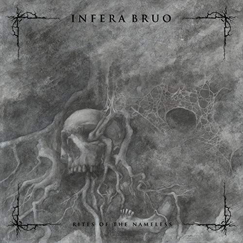 Dark album cover featuring a skull entwined with roots and branches.