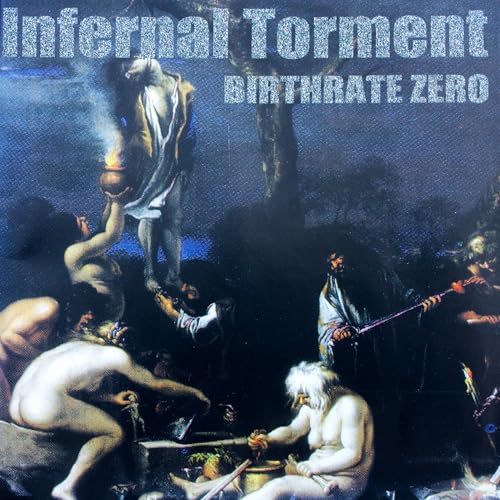 CD cover: dark, surreal painting of figures in a desolate landscape.