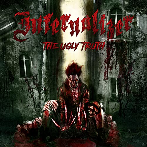 CD cover: distressed building, bloody figure, and band name "Infernalizer".