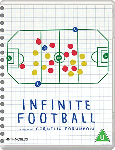 Infinite Football" Blu-Ray cover with a diagram of a football field and players.