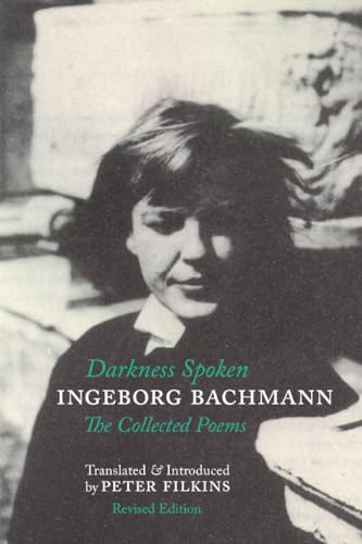 Black and white book cover featuring a portrait of Ingeborg Bachmann with title text.