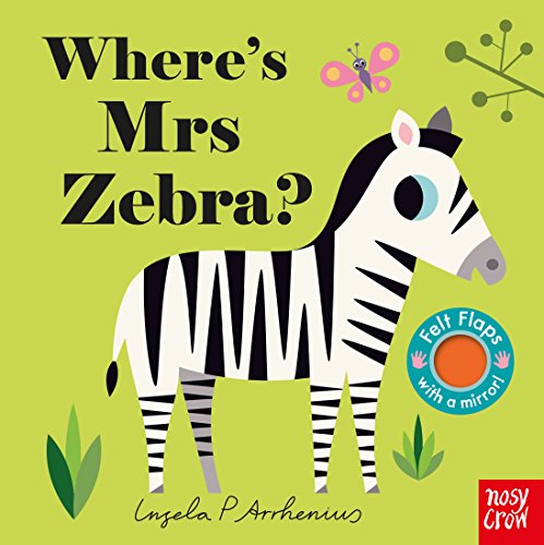 Children’s book cover featuring a striped zebra and felt flaps detail.