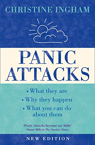 Book cover for “Panic Attacks” with clouds and bold text.