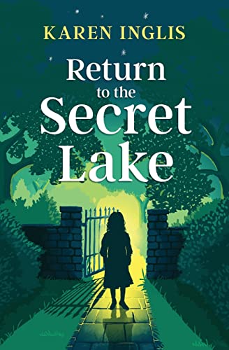 Book cover showing a silhouette of a child standing before a glowing garden gate.