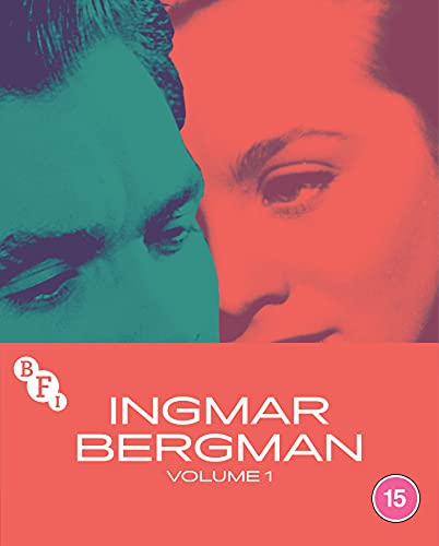 Blu-ray cover for Ingmar Bergman Vol. 1, featuring close-up portraits.