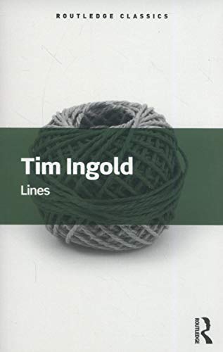Book cover featuring a ball of string with text Tim Ingold Lines.