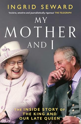 Book cover featuring Queen Elizabeth II and King Charles III smiling.