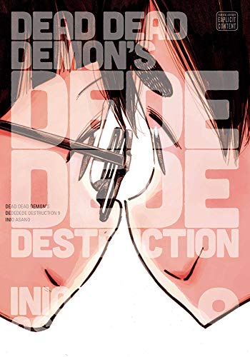 Manga volume 9 cover with a close-up of a face and bold text.