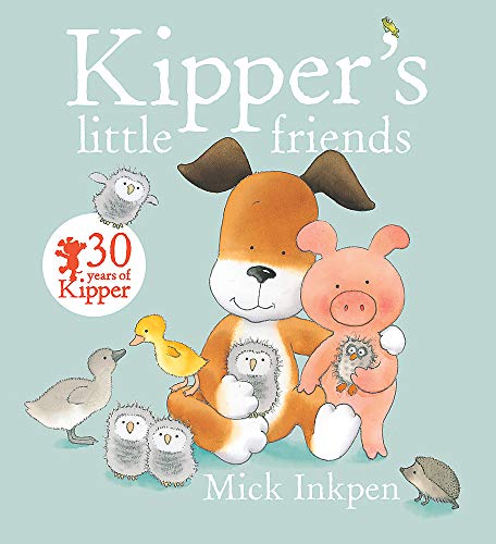 Kipper the dog with owl, pig, duck, and hedgehog friends.