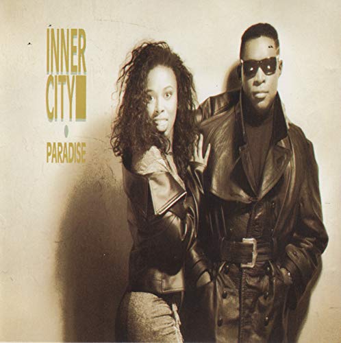 1989 CD cover for Inner City’s “Paradise” featuring two people.