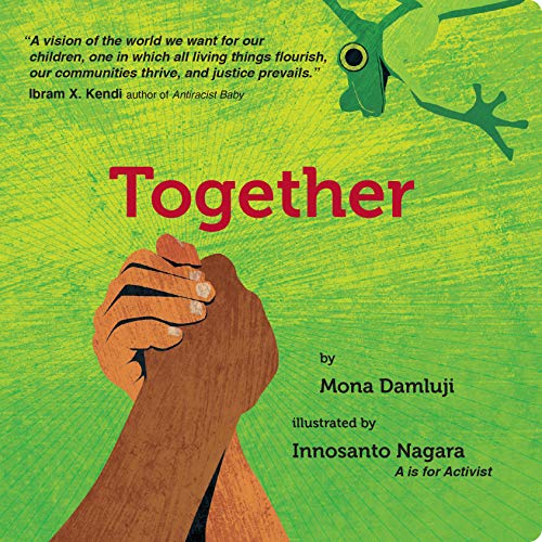 Book cover: hands clasped together, green background, title "Together" in red.