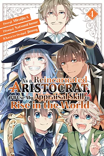 Manga cover featuring four young characters with ornate gold frames.