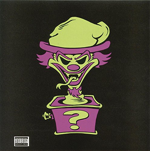 CD cover: Cartoon clown face emerging from a purple question mark box.