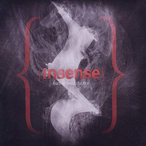 CD cover for Insense’s “Burn In A Beautiful Fire” with smoky figure.