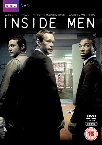 DVD cover for Inside Men featuring three men standing in a warehouse setting.