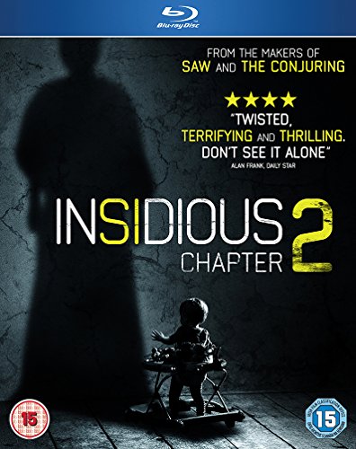 “Insidious: Chapter 2” Blu-ray cover with a shadowy figure and a child.