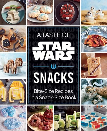 Star Wars themed cookbook cover displaying colorful, character-inspired snack recipes.