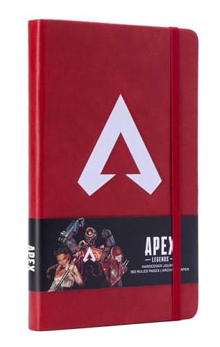 Red Apex Legends hardcover journal with the game’s logo and character art.
