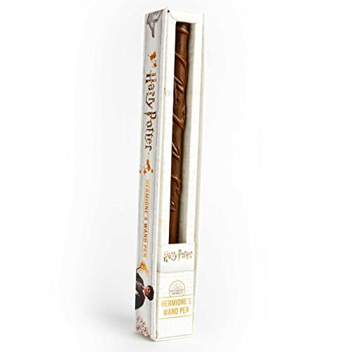 Hermione Granger's wand pen in its vertical Harry Potter branded packaging.