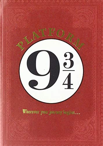 Red card with “Platform 9 3/4” logo and text below.