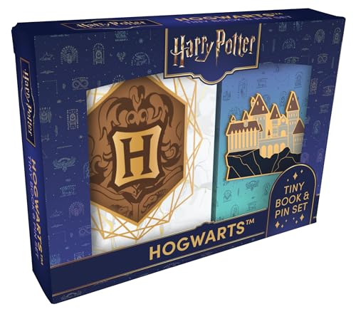 Harry Potter Hogwarts gift set with book and castle pin.
