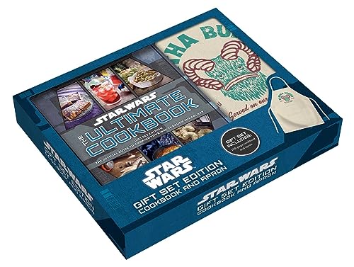 Star Wars cookbook and apron gift set in a blue box.