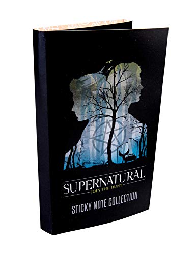 Black sticky note collection with silhouettes of figures and trees.