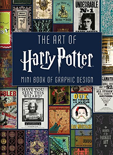 Book cover featuring Harry Potter logo and various magical posters.