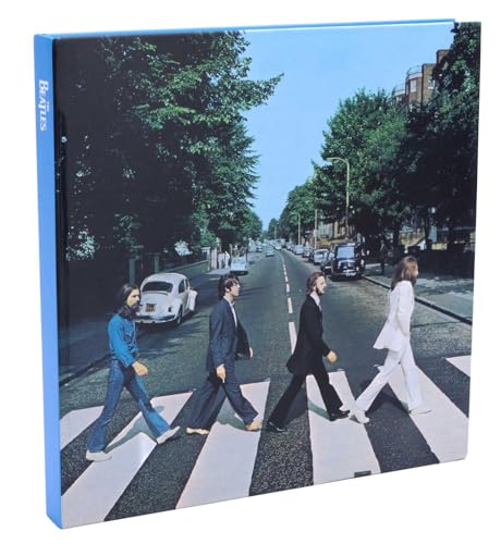 The Beatles’ Abbey Road album cover as a blue journal.