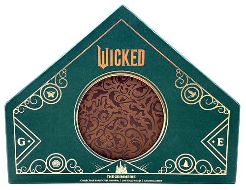 A triangular green box featuring the Wicked logo and a circular cutout showing patterns.