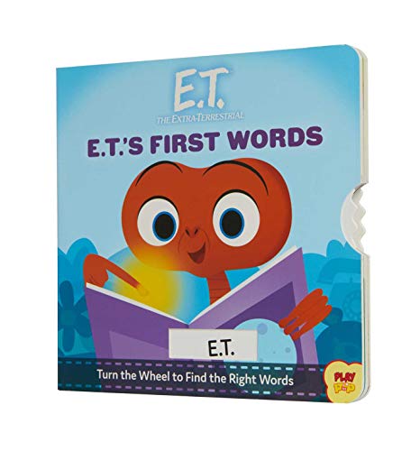Board book cover featuring E.T. with a turning word wheel.