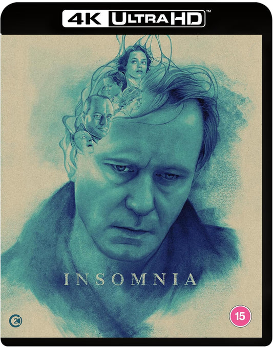 Blue-toned illustration of a man's face with smaller faces emerging from his hair.
