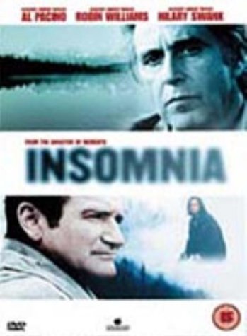 DVD cover for “Insomnia” featuring Al Pacino and Robin Williams.
