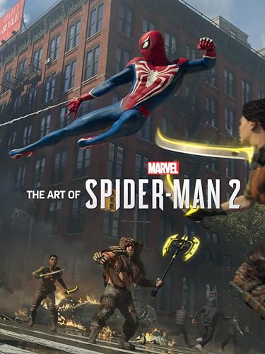 Spider-Man leaps above Kraven the Hunter and his mercenaries in a city street scene.