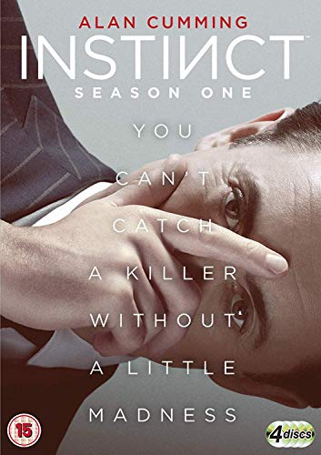 Instinct" Season 1 DVD cover featuring Alan Cumming and a close-up of hands.