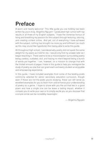 Book cover with title and author name, showing an open page of text.