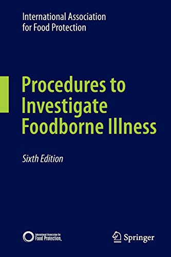 Dark blue book cover with yellow text: "Procedures to Investigate Foodborne Illness.