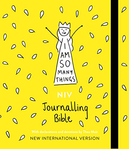 Yellow Bible cover with a simple illustration of a person with arms raised.