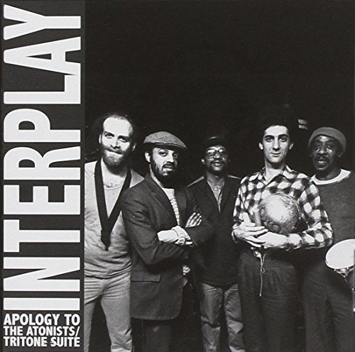 CD cover: black and white photo of five men, band Interplay.